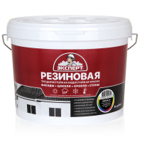 Эксперт Резиновая  трещиностойкая краска  матовая  база С (9л)