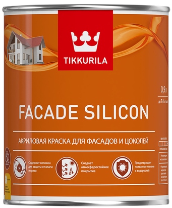 Tikkurila Краска фасадная Facade Silicon VVA гл/мат 0,9л