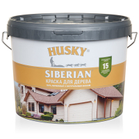 HUSKY SIBERIAN Краска для дерева акриловая Темно-зелёный RAL6020  9л