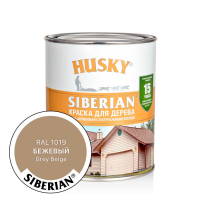 HUSKY SIBERIAN Краска для дерева акриловая Бежевый RAL1019  0,9л/6шт
