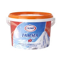 Олимп ГАММА -20С° Краска акриловая моющаяся мат. ( 0,9 л)/6