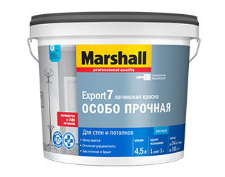 Краска Marshall Export 7 латексная матовая BW (2.5л)