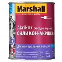 Краска Marshall AKRIKOR фасадная  силикон -акрил.матовая BW (2,5л)