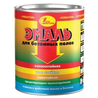 Эмаль для бетонных полов (серая)  1л/12 "Новбытхим"