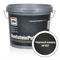 JOBI Гранит. штукат. Buntsteinputz GOLD№107 Черный кварц 0,4мм  (7кг) ""