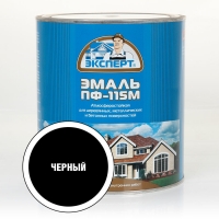 Эксперт Эмаль ПФ-115М гл. черная 0,4 кг /12