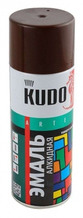 1023 Эмаль универс.какао  KUDO (0,52л)/12  RAL8002