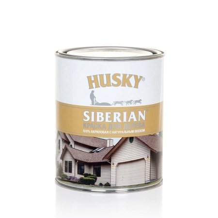 HUSKY SIBERIAN Краска  акриловая для дерева База С 0,9л /6