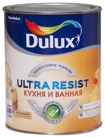 Краска  Dulux/Luxium  ULTRA RESIST Кухня и ванная п/мат. BW 2,5л