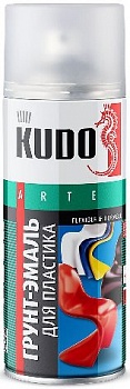 6005 Грунт-эмаль для пластика светло-серая  KUDO (0,52л)/12