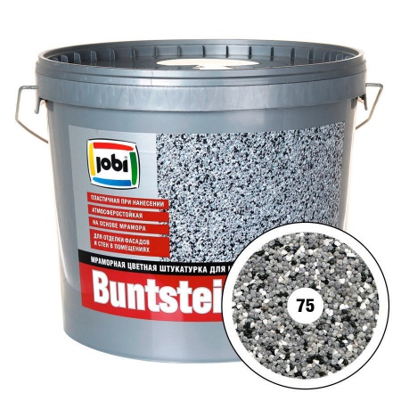 JOBI Мраморная штукатурка Buntsteinputz  №75 2мм  (20кг) ""