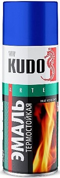 5002 Эмаль термостойкая черная KUDO (0,52л)/12
