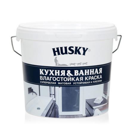 HUSKY Краска для кухонь и ванных комнат  -20 5л