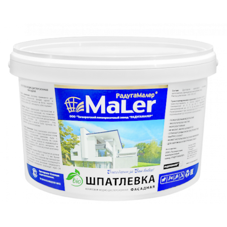Шпатлевка акриловая фасадная ( 5кг)/ 4 Радуга