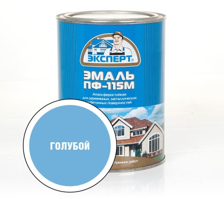 Эксперт Эмаль ПФ-115М гл. голубая RAL 5012 1,8 кг /6