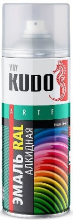 09010 Эмаль универс. RAL 9010 белый KUDO (0,52л)/6