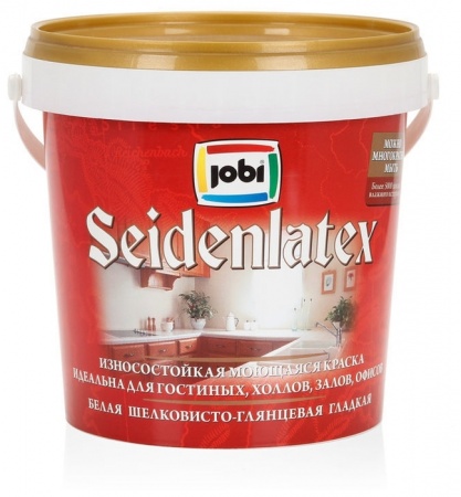 Jobi -20С° SEIDENLATEX T8 Краска шелк.-гл. моющ. База С (9 л) 